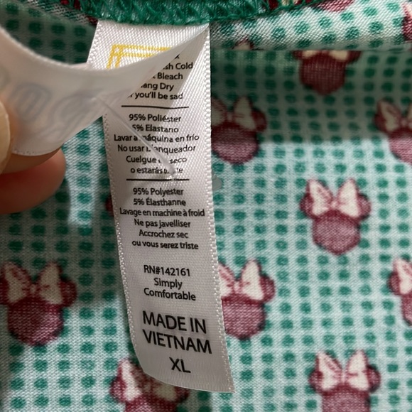 LuLaRoe green Disney mini mouse print T-shirt (sz XL) - Picture 3 of 7